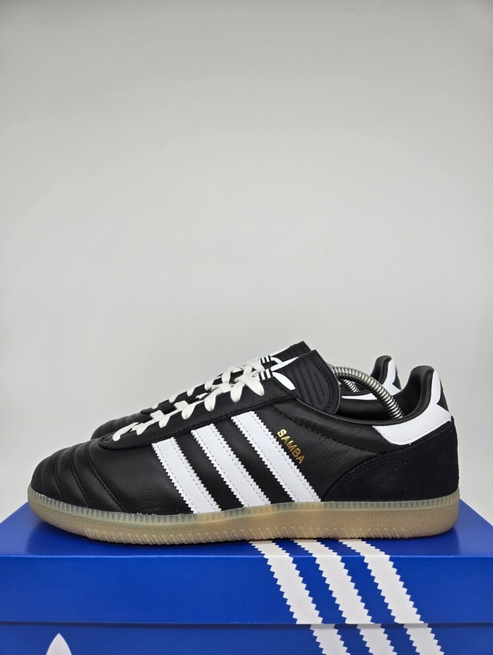 adidas Women's Samba JP JQ9056 Black White Gum Shoes Size 12